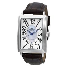 Adee Kaye AK6006-M WHT Figural Automatic Miyota Movement Silver tone