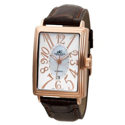 Adee Kaye AK6006-MRG WHT Figural Automatic Miyota Movement Rose tone