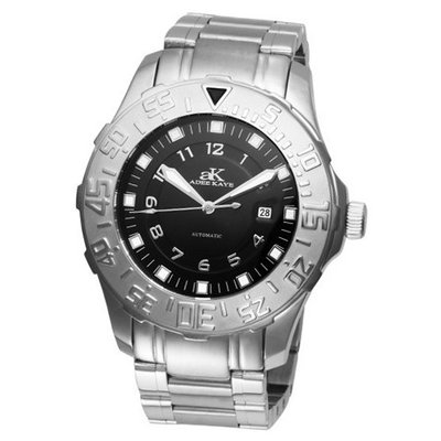 Adee Kaye AK6269-M-BLK Japanese Miyota Automatic 21 Jewels