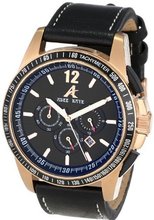 Adee Kaye AK7141-MRG/BK artfully designed dial protected with a durable mineral crystal