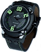 Adee Kaye AK7281-MIPB/GN Analog Display Japanese Quartz Black