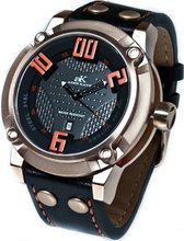 Adee Kaye AK7281-MRG Analog Display Japanese Quartz Black