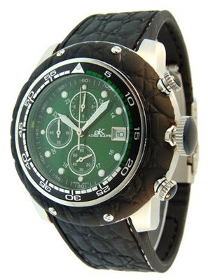 Adee Kaye AK8011-M-GRN Japanese Miyota Quartz Chronograph