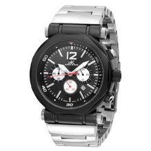 Adee Kaye AK8921-MIPB BLK Chain Sport Collection Chronograph Stainless Steel Black