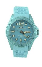 Adee Kaye Blue Rubber Day/Date AK543-L-2