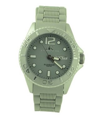 Adee Kaye Grey Rubber Day/Date AK543-L-8