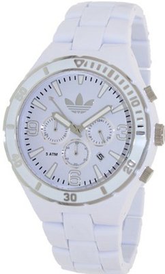 Adidas ADH2742 Black Silver Plated Stainless Steel Band &