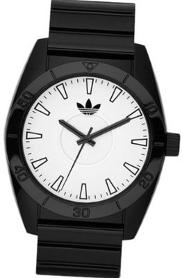 Adidas Santiago ADH2715 Black Rubber Quartz with White Dial