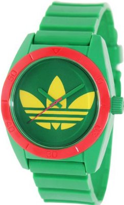 Adidas Santiago ADH2873 Green Polyurethane Quartz with Green Dial