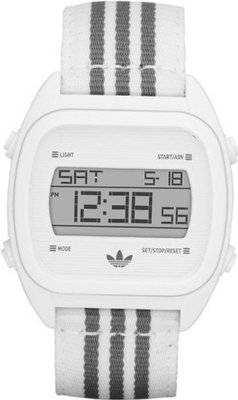 Adidas Unisex Digital Designer White & Grey Canvas Strap ADH2732