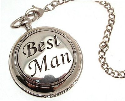 Pocket - Solid pewter fronted mechanical skeleton pocket - Best Man design 51