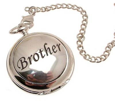 Pocket - Solid pewter fronted mechanical skeleton pocket - Brother design 47