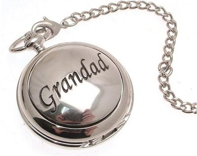 Pocket - Solid pewter fronted mechanical skeleton pocket - Grandad design 46