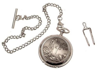 Pocket - Solid pewter fronted mechanical skeleton pocket - Lest We Forget design 62