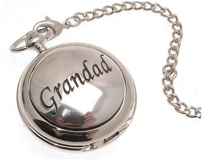 Pocket - Solid pewter fronted quartz pocket - Grandad design 46