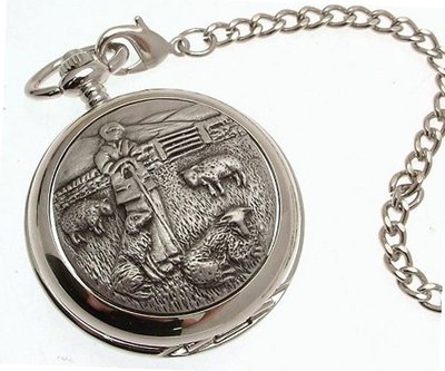 Pocket - Solid pewter fronted quartz pocket - Shepherd design 34