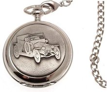 Pocket - Solid pewter fronted quartz pocket - Silver Ghost Rolls Royce design 41