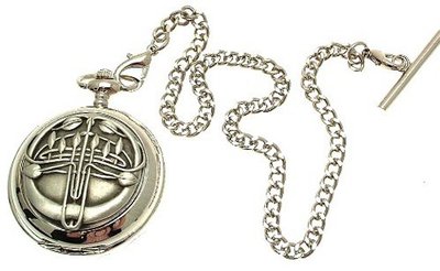 Solid Pewter fronted quartz pocket - Bud Rennie Mackintosh design