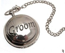 uAEW Pocket - Solid pewter fronted quartz pocket - Groom design 49 