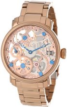 Akribos XXIV AK525RG Stainless Steel Mechanical Skeleton Bracelet