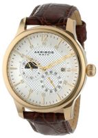 Akribos XXIV AK537YG Ultimate Stainless Steel Automatic Multifunction Strap