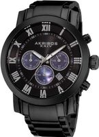 Akribos XXIV AK622BK Grandiose Chronograph Quartz Stainless Steel Bracelet