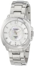 Akribos XXIV AK668SS Lady Diamond Mother-Of-Pearl Swiss Quartz Stainless Steel Bracelet