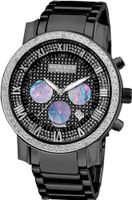 Akribos XXIV AKR439BK Grandiose Dazzling Diamond Black Chronograph