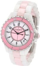 Akribos XXIV AKR485PKW Allura Pink and White Ceramic