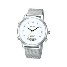 uAlba ALBA WATCH avr001x, Hours, minutes, seconds Day & Date Stainless steel case and screw case back (MEN'S) 