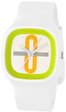 Alessi AL10021 Kaj Polyurethane White with Decoration Orange Designed by Karim Rashid