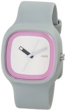 Alessi AL10022 Kaj Polyurethane Grey Dial White and Pink Designed by Karim Rashid