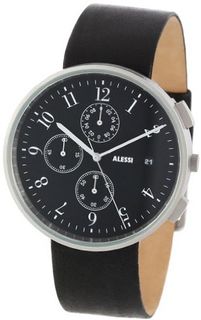 Alessi AL6021 Record Chronograph Stainless Steel Mat Designed by Achille Castiglioni