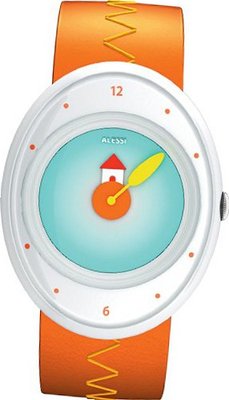 Alessi Kids' AL20001 Millennium Jr. Orange Strap with House