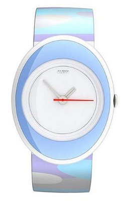 Alessi Kids' AL20004 Millennium Jr. Blue Camouflage Analog