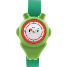Alessi Kids' AL23004 Space-Bimba Polyurethane Green Designed by Miriam Mirri