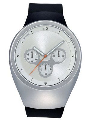 Alessi Unisex AL17011 Arc Chronograph Black Strap