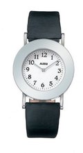 Alessi Unisex AL4000 Memento Black Leather Strap