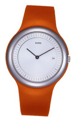 Alessi Unisex AL7004 Tondo Orange Polyurethane Strap