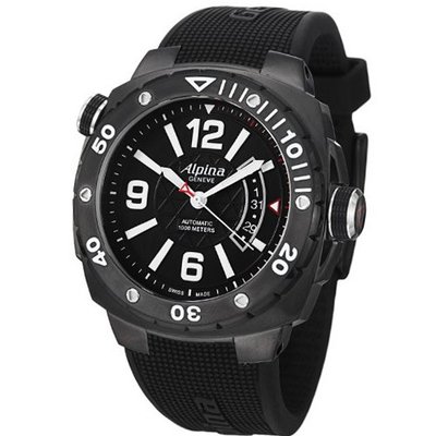 Alpina Adventure Avalanche Extreme Diver 1000M Black Rubber Strap Automatic AL-525LBB5FBAEV6