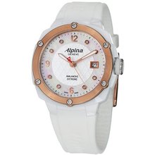 Alpina Adventure Avalanche Extreme Ladies-large White Rubber Strap Ceramic AL-240MPWD3AEC4