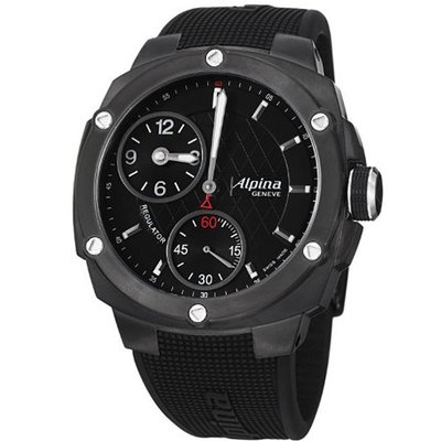 Alpina Adventure Avalanche Extreme Regulator Black Rubber Strap Mechanical AL-650LBBB5FBAE6