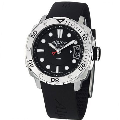 Alpina Adventure Extreme Diver Ladies Black Rubber Strap AL-240LB3V6