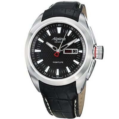 Alpina Nightlife Club Day Date Black Face AL-242B4RC6