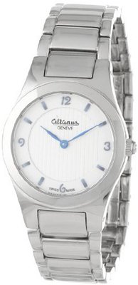 Altanus Geneve 16104-02 Chic Swiss Stainless Steel Quartz White Dial Sapphire Glass