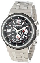 Altanus Geneve 7907B-02-red Fiber Chronograph Carbon Fiber Case Stainless Steel Bracelet