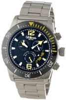 Altanus Geneve 7931-04 Swiss Chrono Diver Combo Leather Strap and Metal Bracelet