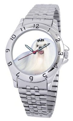 American Kennel Club D1708S243 Maltese Silver-Tone Expansion Band