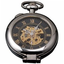 AMPM24 Unique  Magnifier Skeleton Mechanical Pocket WPK023