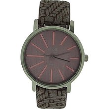 Anaii Pink 'Bambou' Lilac Dial Mauve Woven Effect Strap Ladies AP587
